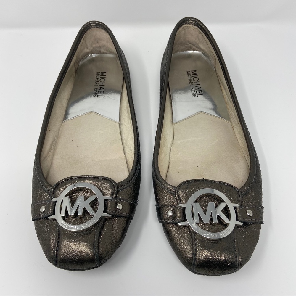 Michael Kors Ballet metallic flats